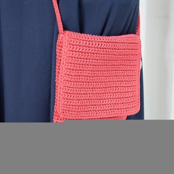 Woven Crochet Pink The Sak Crossbody Purse - Picture 3 of 5
